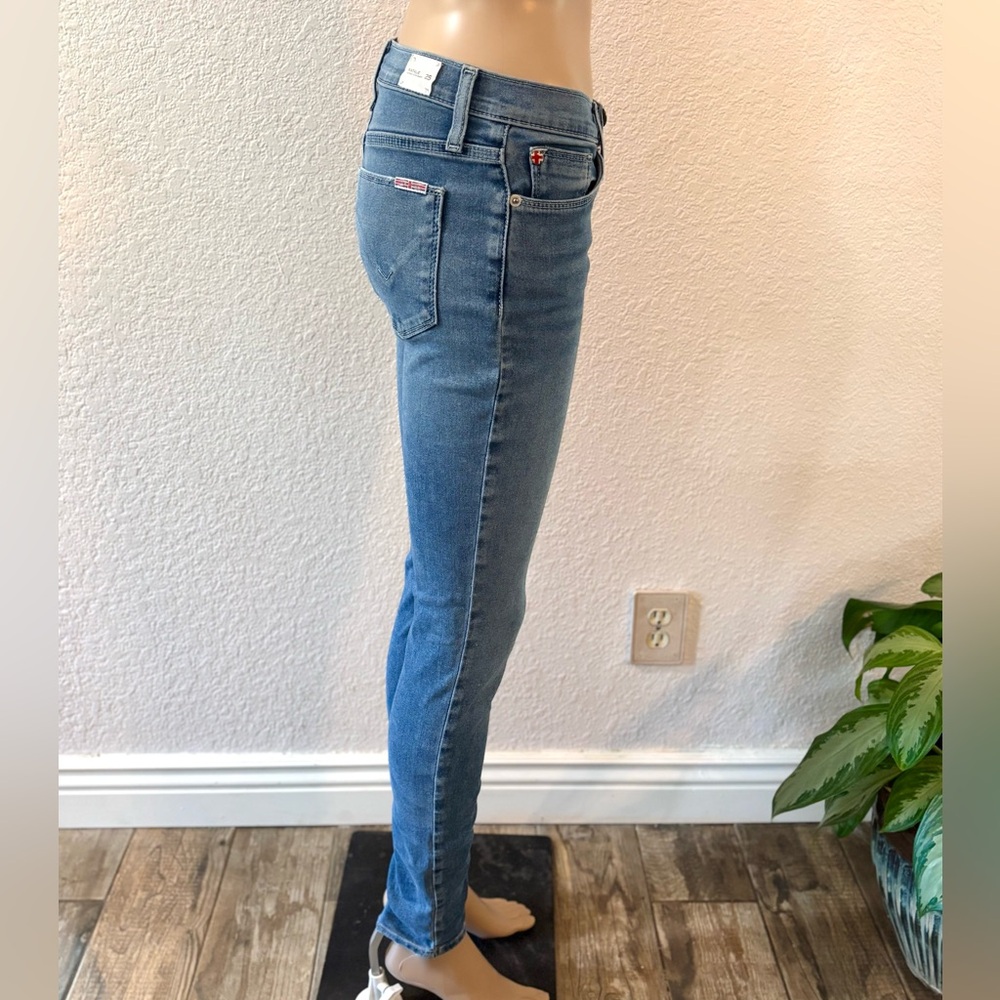 HUDSON JEANS ‘Natalie Mid-Rise Super Skinny Jeans’ in Medium Blue - NWOT - Picture 5 of 13